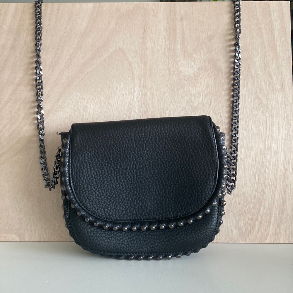 Leather style over shoulder Purse